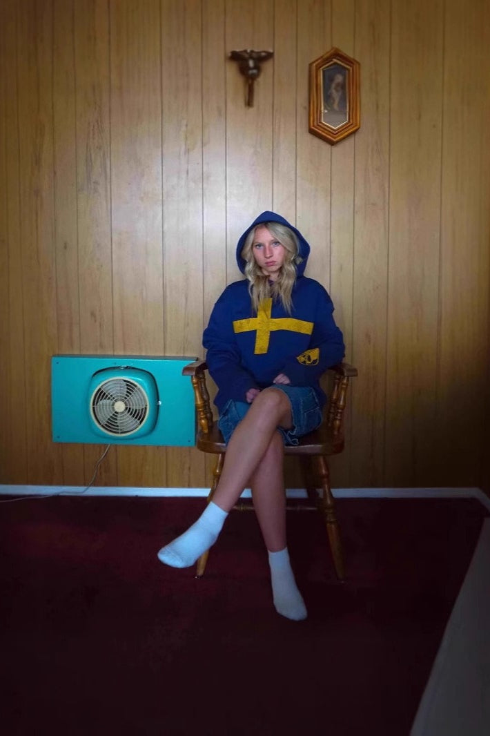 3D tisk Retro módní volný unisex mikina s kapucí