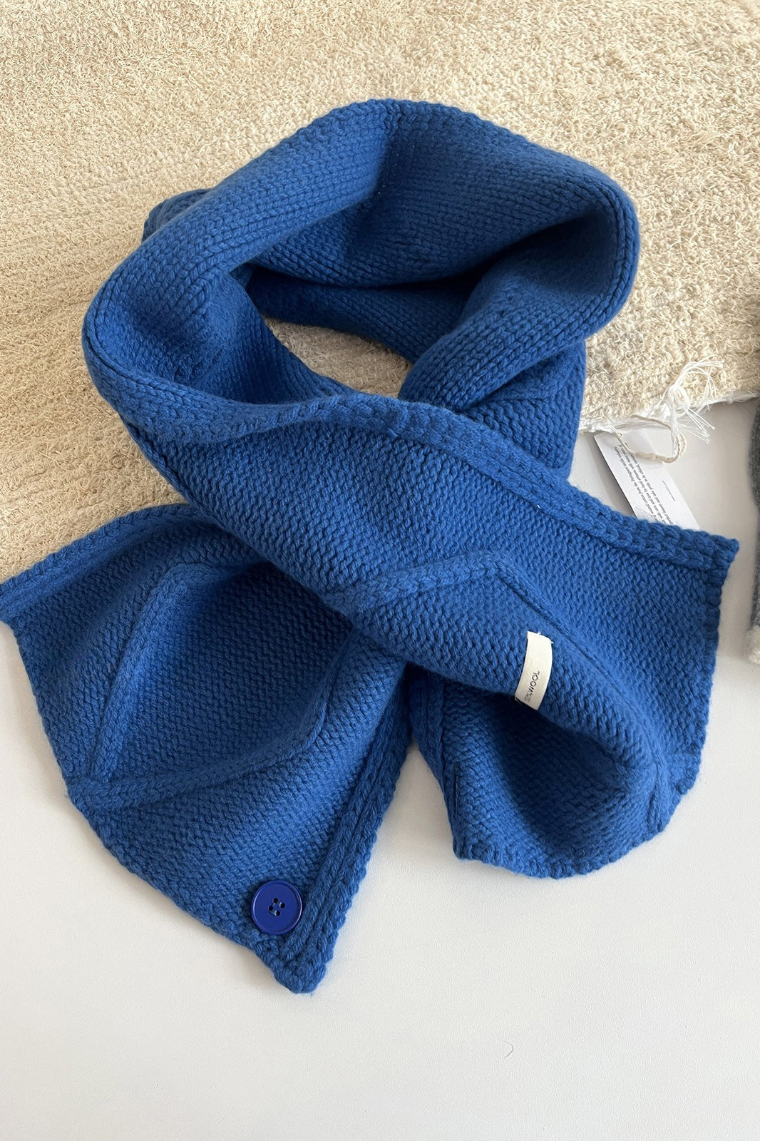 100% Wool Buttoned Convertible Scarf