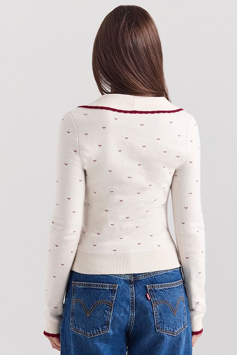 Cárdigan con Botones Estilo Francés