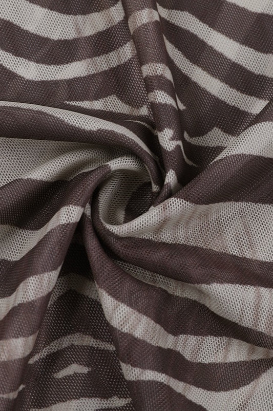 Průsvitná halenka se vzorem zebry