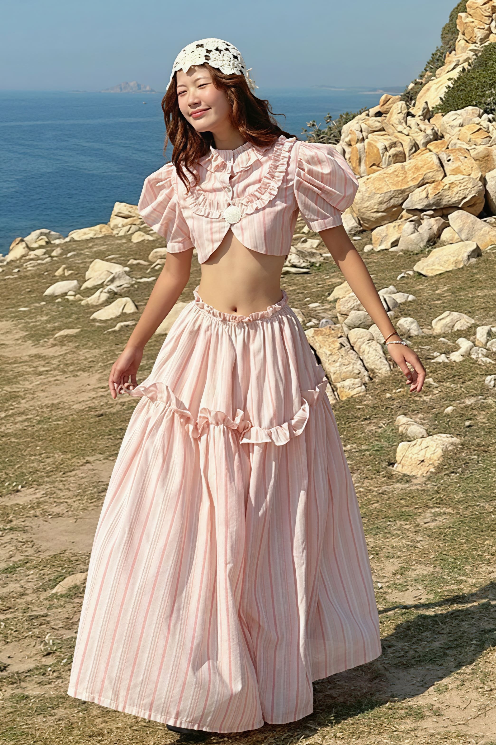 Trägerloses Ausschnitt-Bauchfreies Normale Schulter Rock-Set