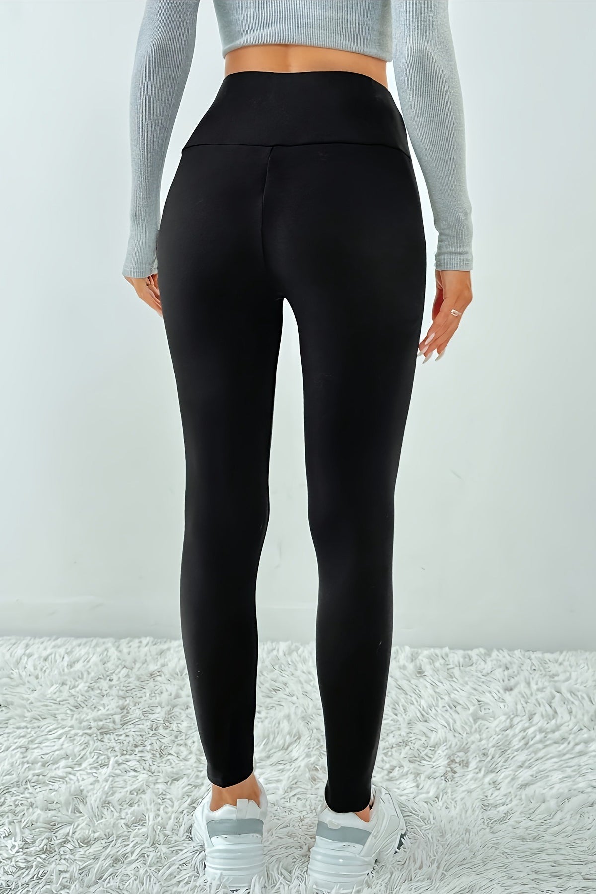 Legging Térmica com Forro de Fleece, Frente Cruzada e Levantamento de Bumbum