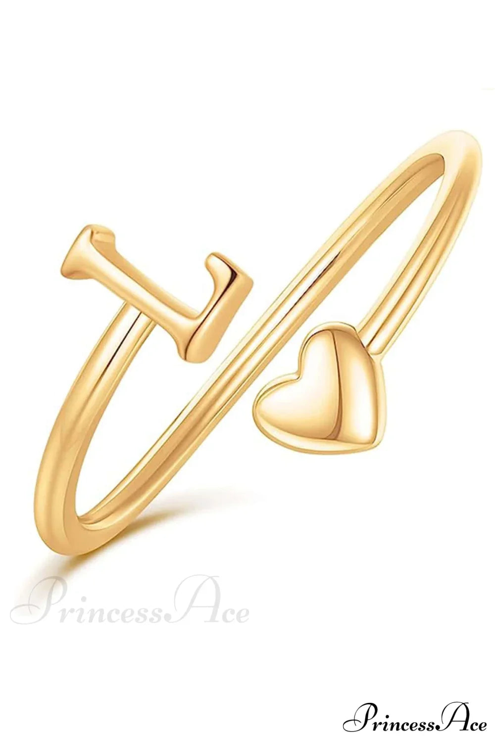 1 pièce Bague scintillante en forme de cœur style minimaliste