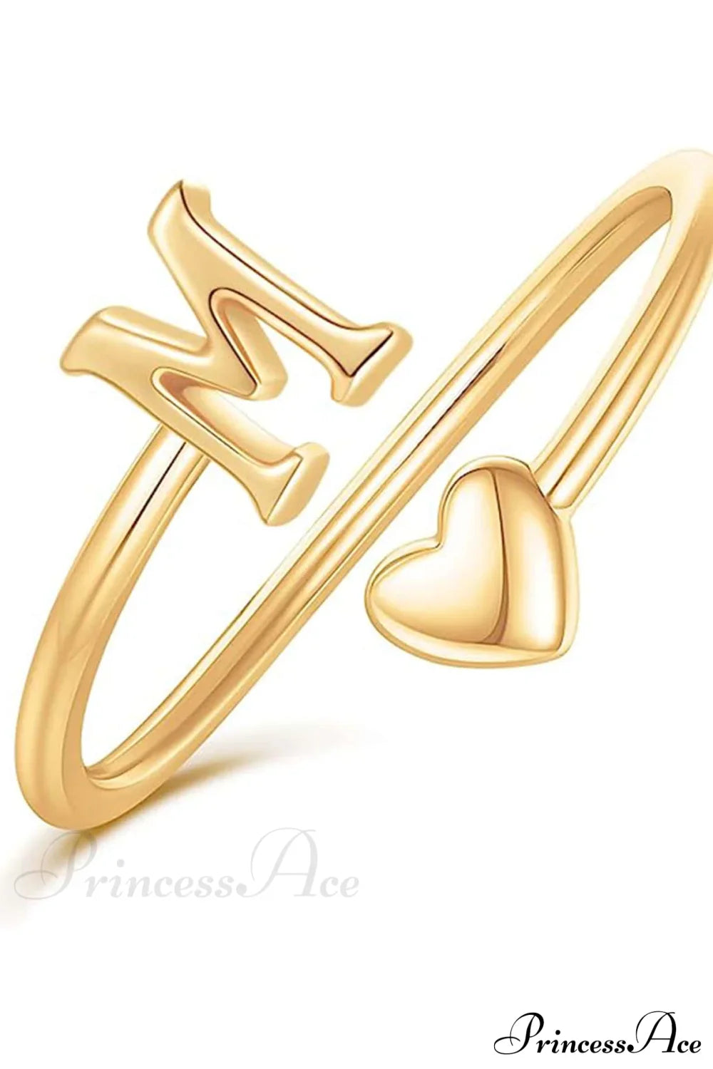 1 pièce Bague scintillante en forme de cœur style minimaliste