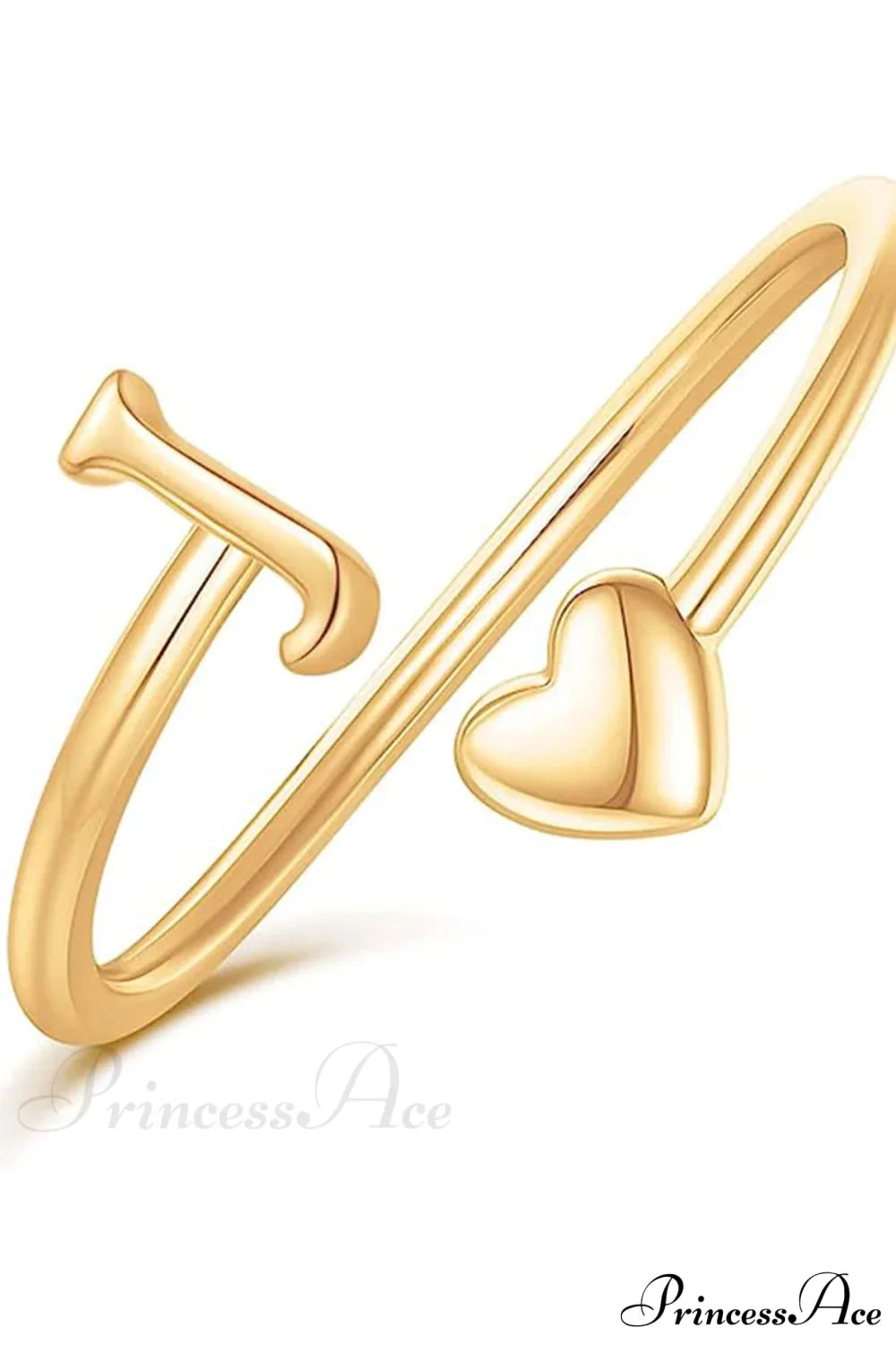 1 pièce Bague scintillante en forme de cœur style minimaliste