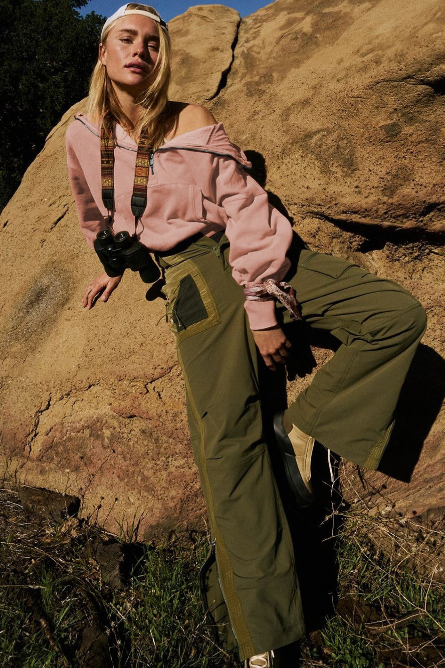 Sweat-shirt court uni à cordon de serrage sportif