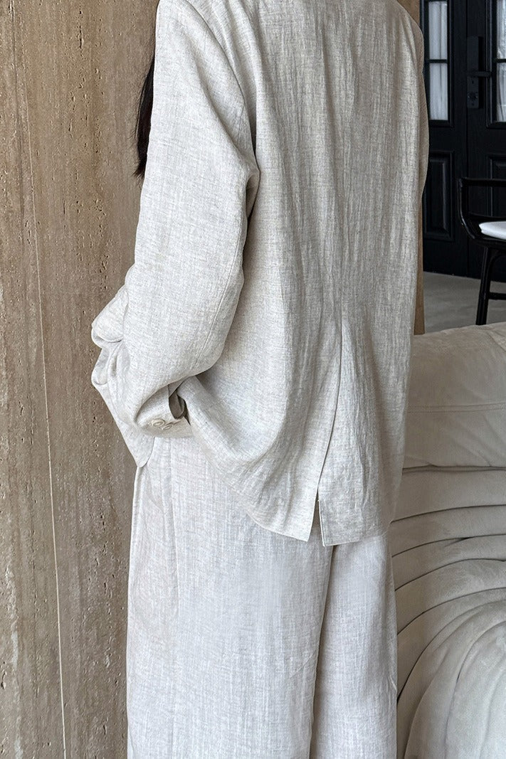 Neformální sako z tencelu a lnu