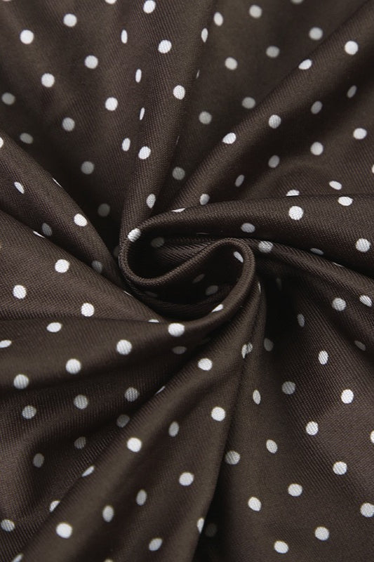 Blusa com Botões, Cinto de Amarrar e Estampa de Poás