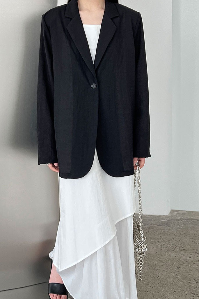 Blazer ligero con apariencia de lino