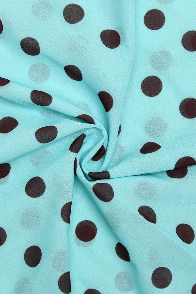 Polka-Punkt Ein-Schulter Zweiteiler Set