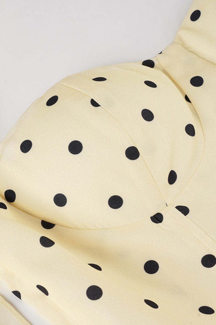 Polka Dot Sash Halter Tulip Mini Dress