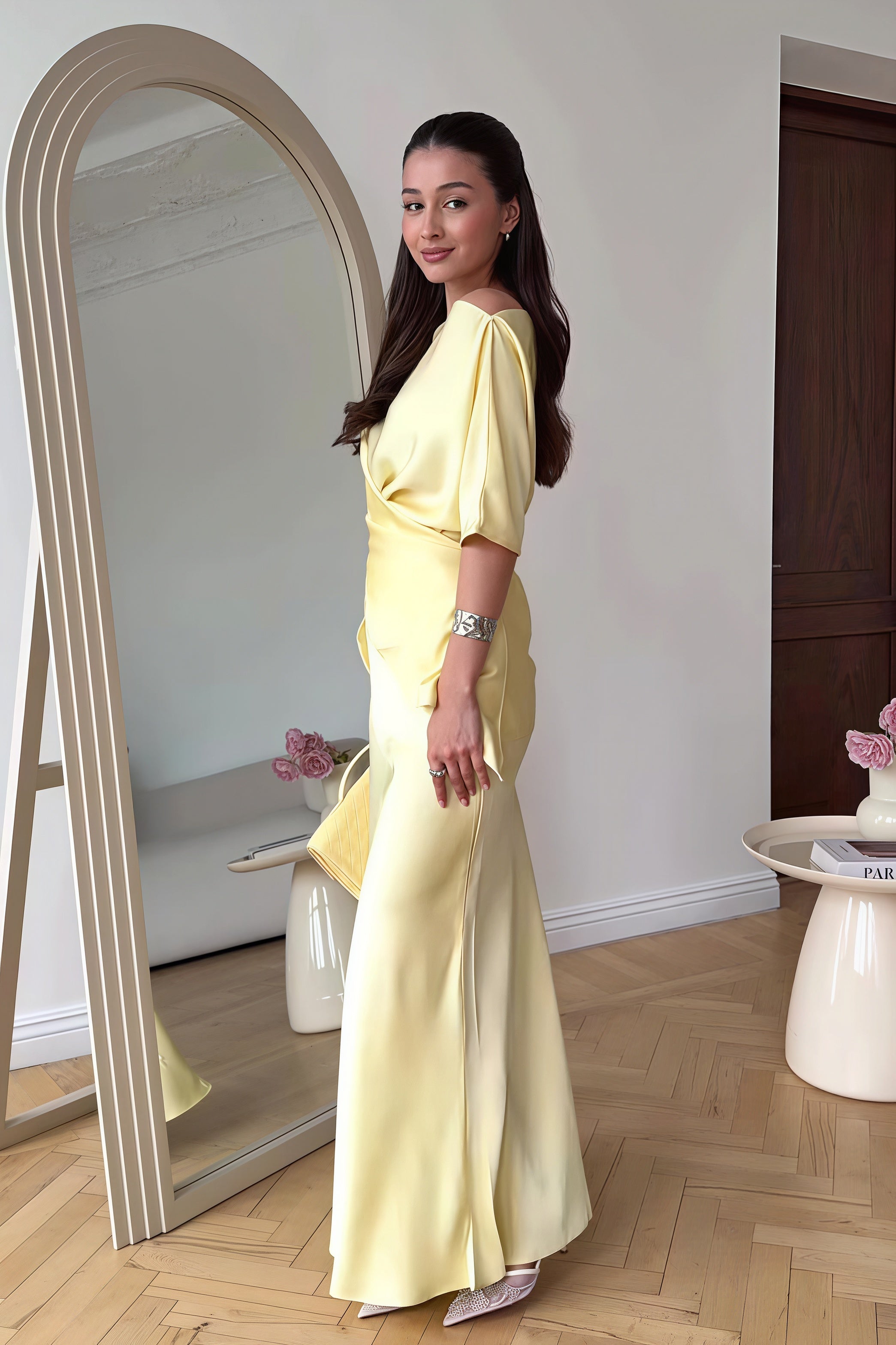 Flowy Elegant Short Sleeve Skirt Set