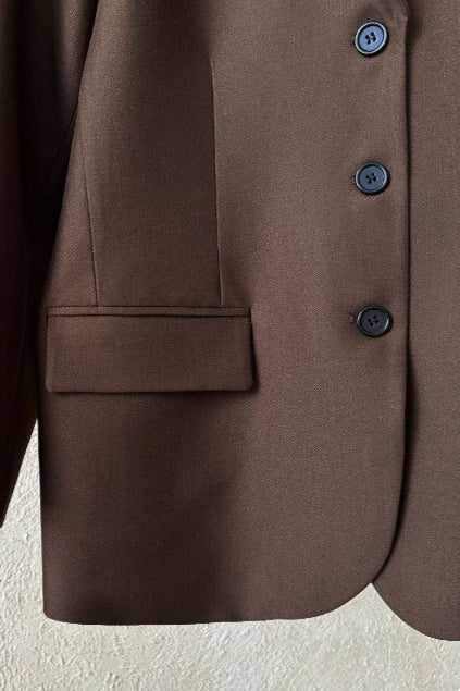 Vintage neformální sako s dlouhým rukávem