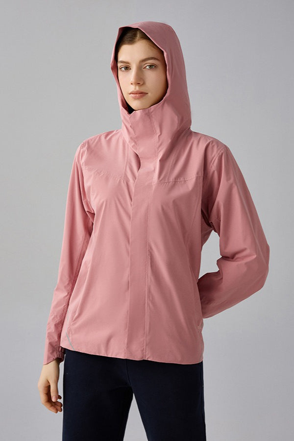 Veste à capuche doublée en polaire coupe-vent