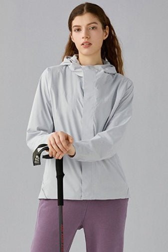 Veste à capuche doublée en polaire coupe-vent