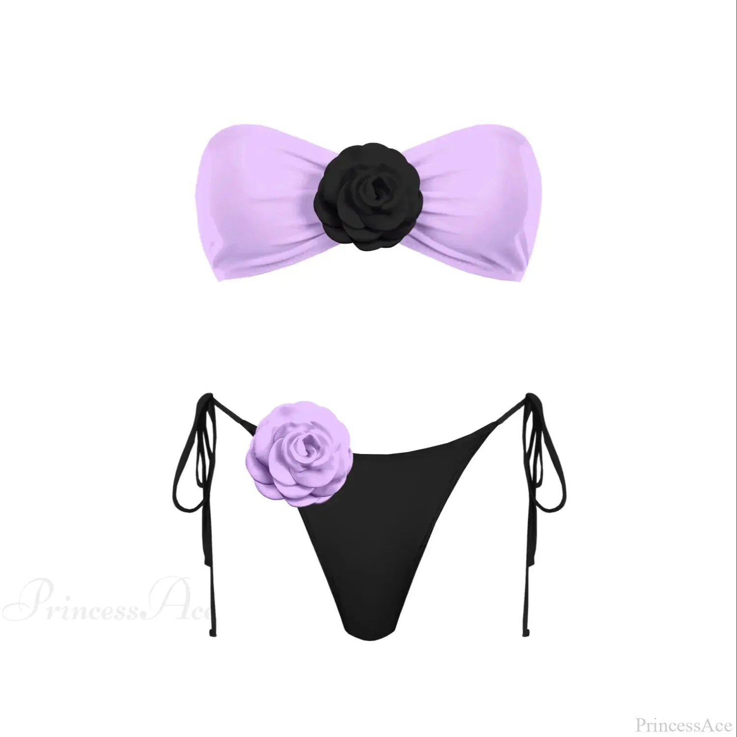 3D Flower Bandage Bikini Set