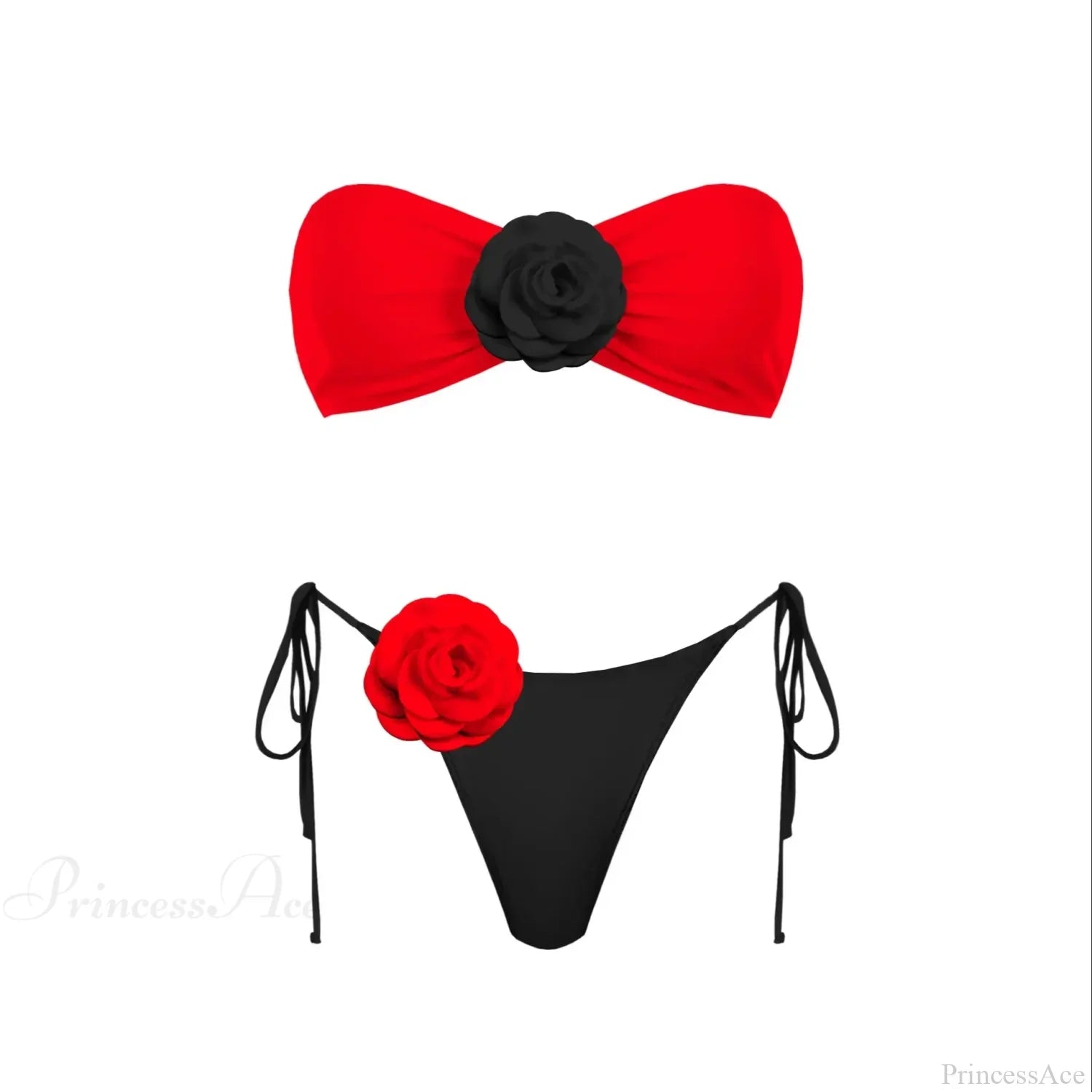 3D Flower Bandage Bikini Set
