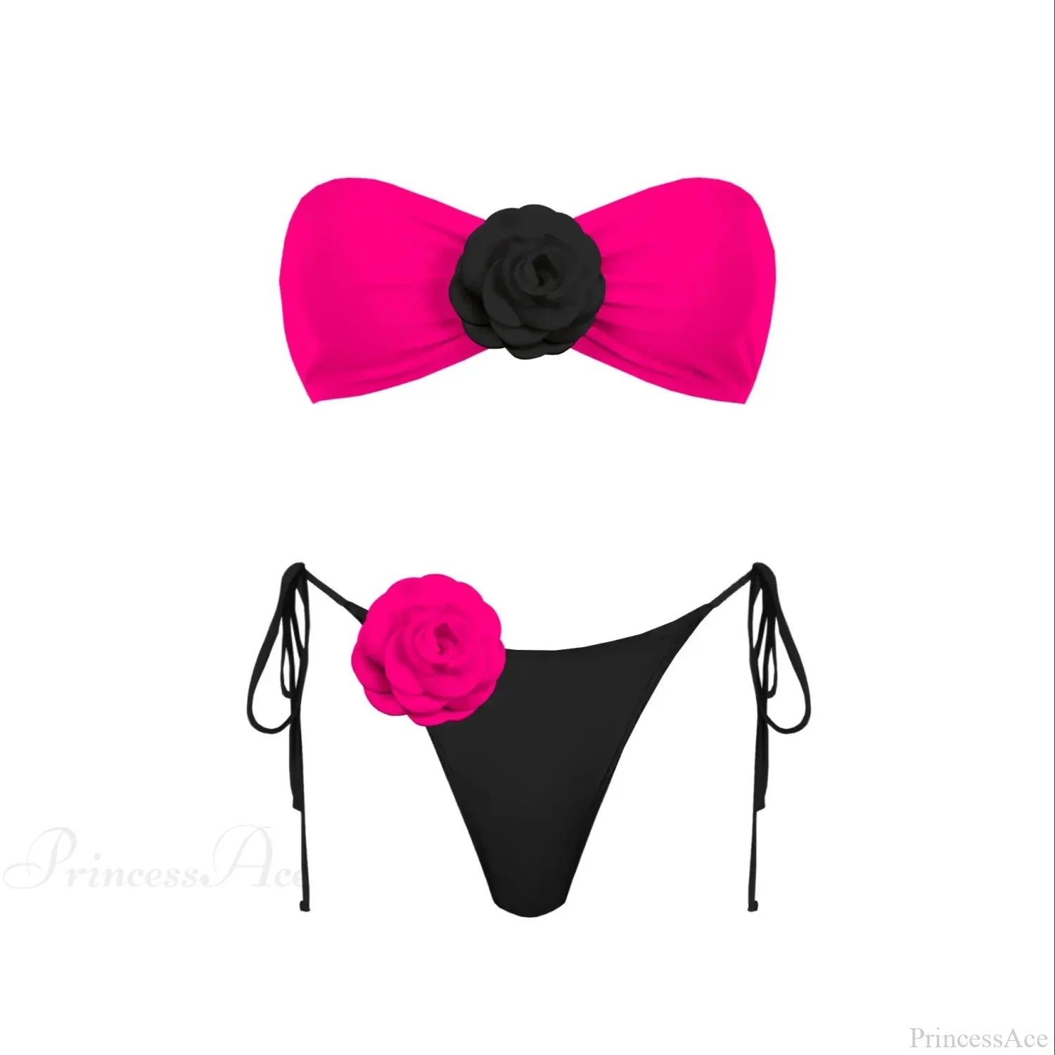 3D Flower Bandage Bikini Set
