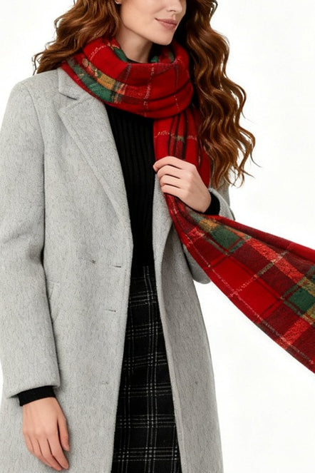 Checkered Warm Scarf