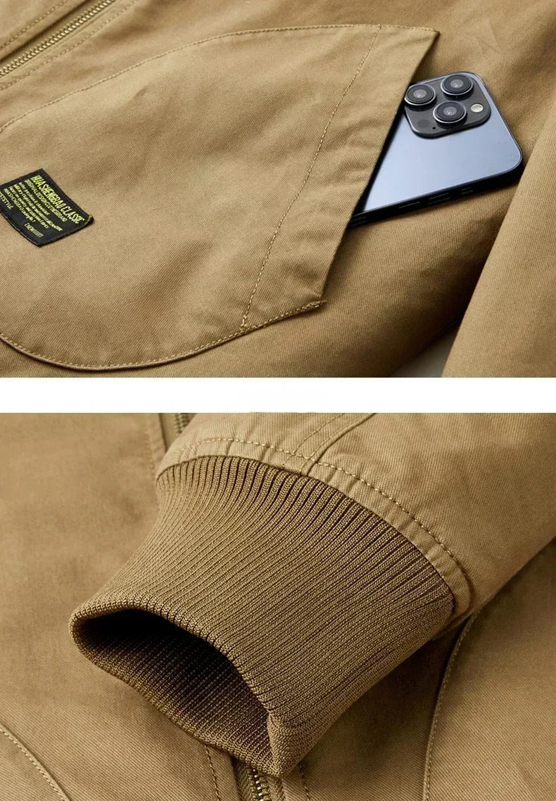Veste aviateur doublée sherpa Homme