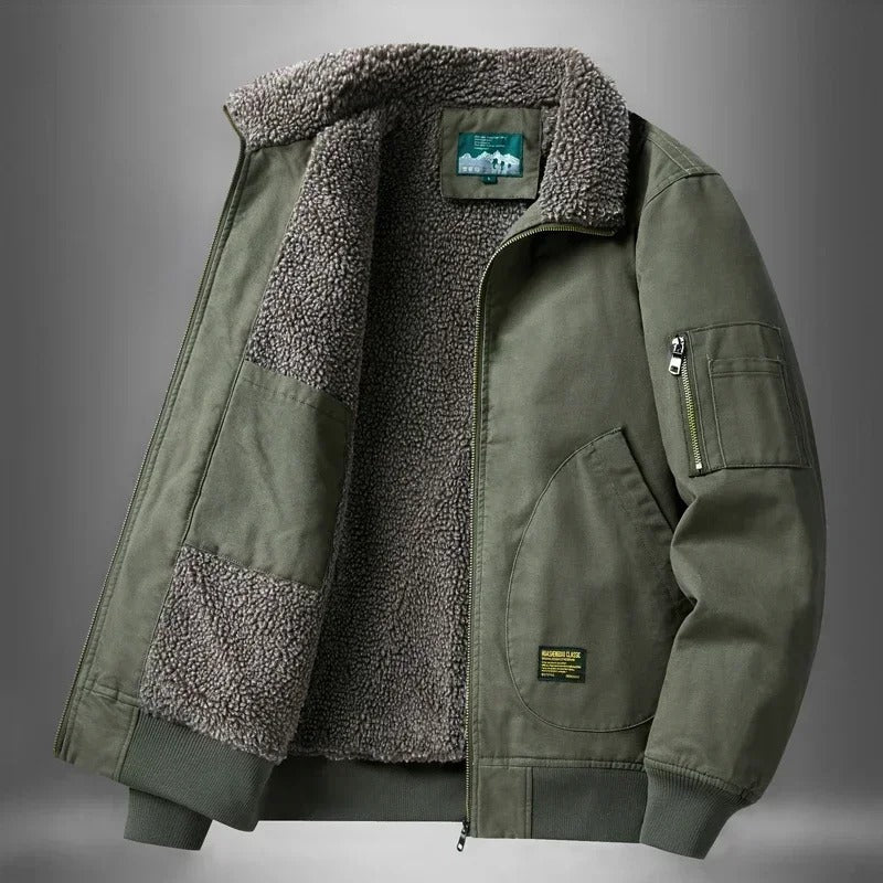 Veste aviateur doublée sherpa Homme