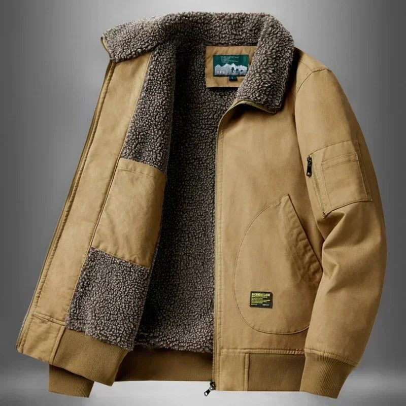 Veste aviateur doublée sherpa Homme