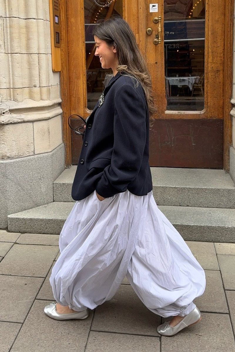 Pantalones casuales sueltos de algodón estilo farol urbano