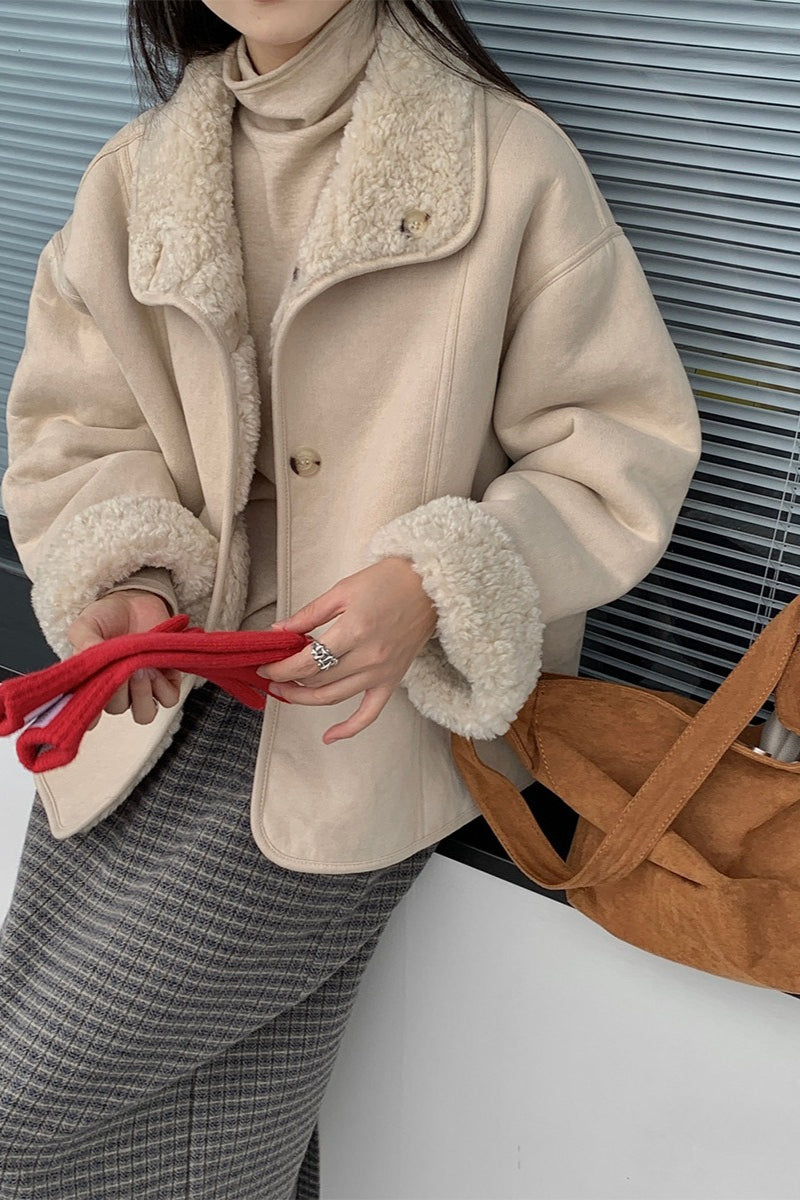 Soft Lapel Reversible Fur Coat