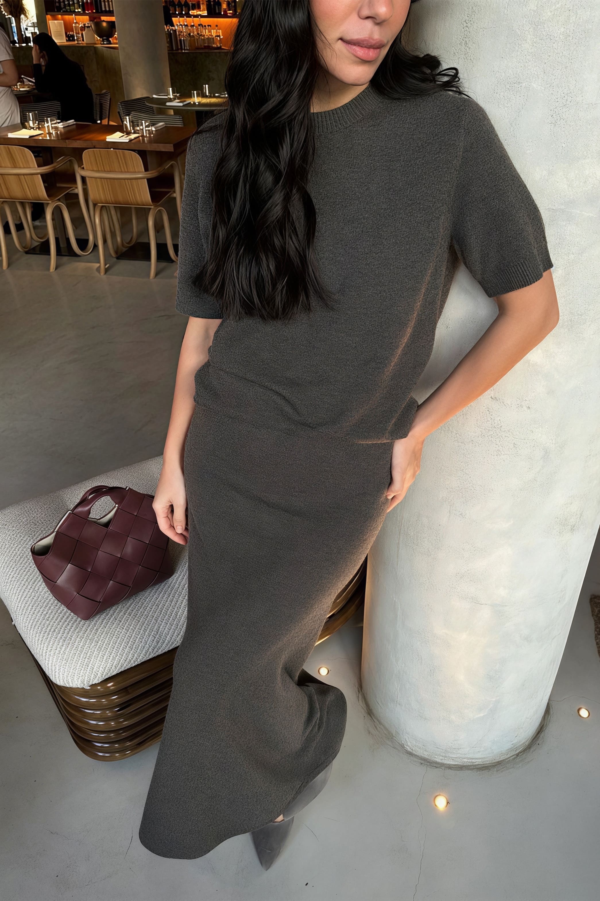 Completo Gonna e Maglia a Maniche Corte Minimalista