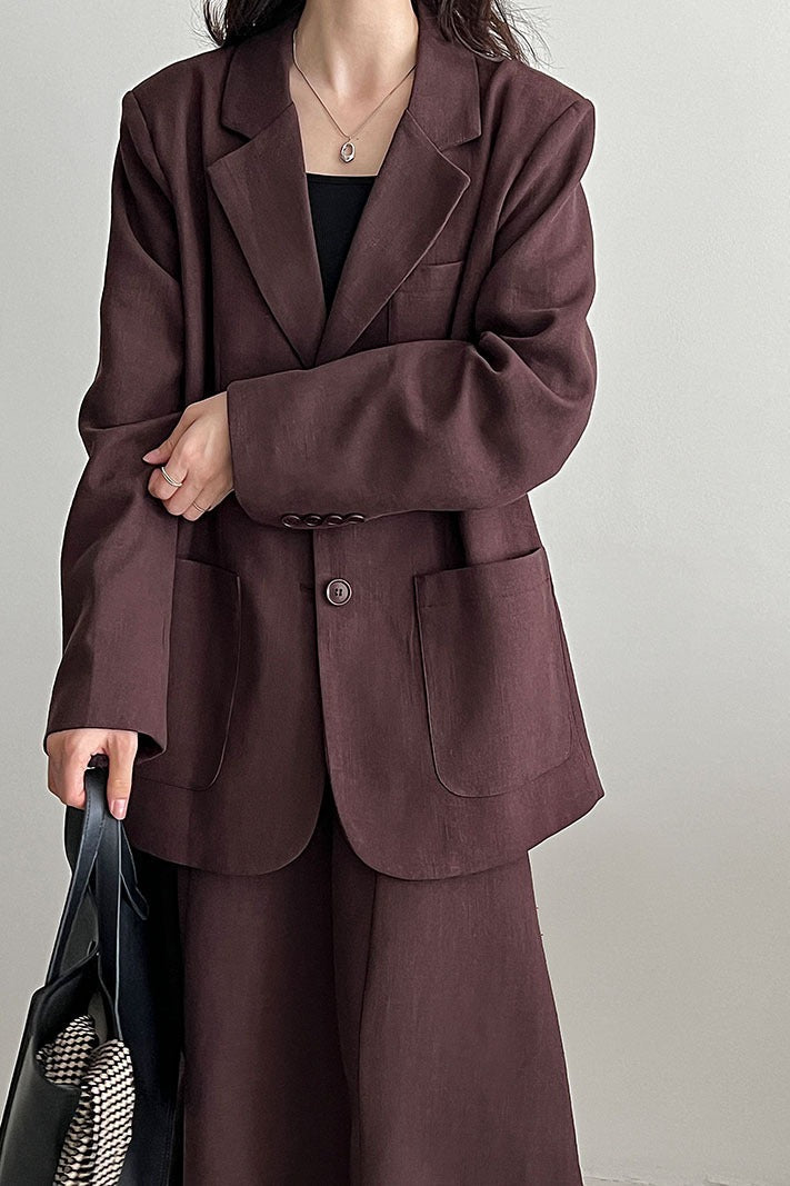 Linen Relaxed Fit Blazer