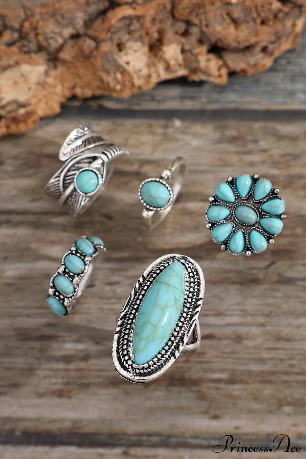 5pcs Vintage & Fashionable & Exquisite Bohemian Ring