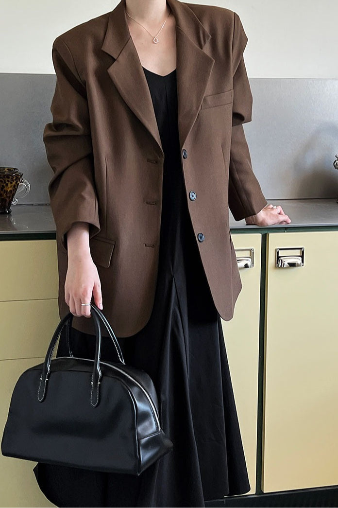 Vintage neformální sako s dlouhým rukávem