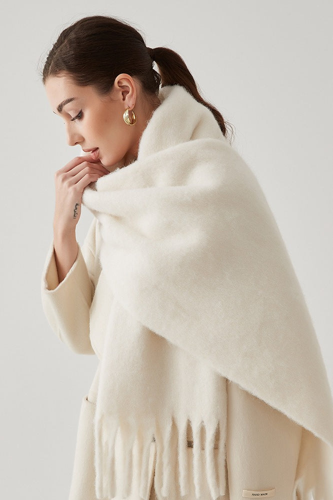 Wool Blend Blush Pink Scarf