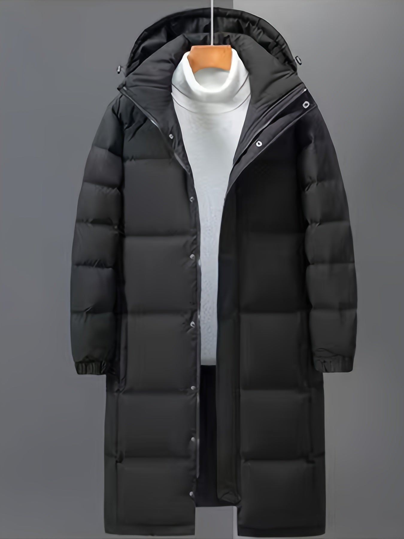 Manteau doudoune long capuche Homme