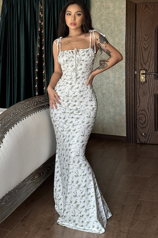 Circle Skirt Slip Floral Dress