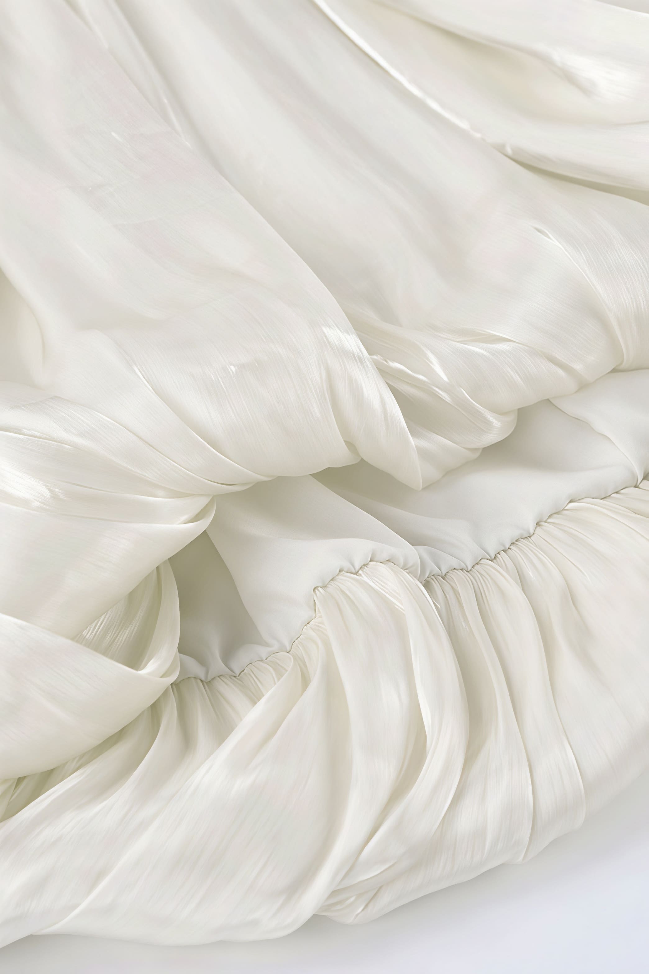 Einzigartiges Design Schulterfreie Bluse mit langen Ärmeln