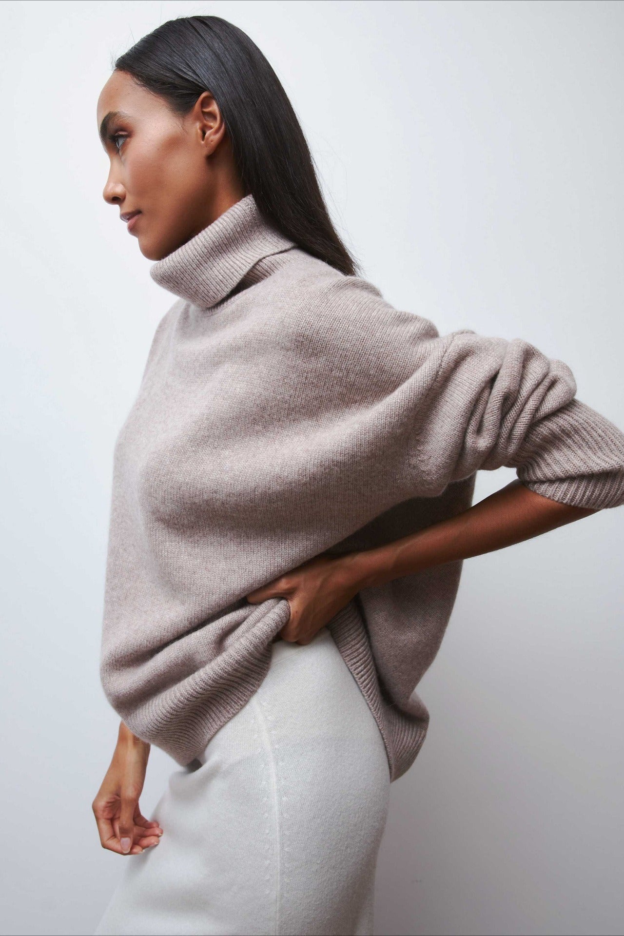 Anti-Pilling Loose Turtleneck Sweater