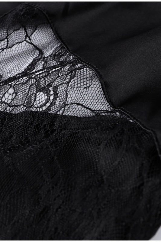 Vintage-Spitzenlangabendkleid im Boho-Stil