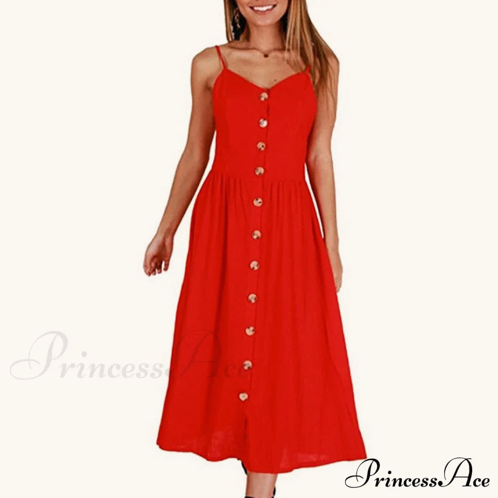 Midi-Kleid mit Punkten, Streifen und offenem Rücken