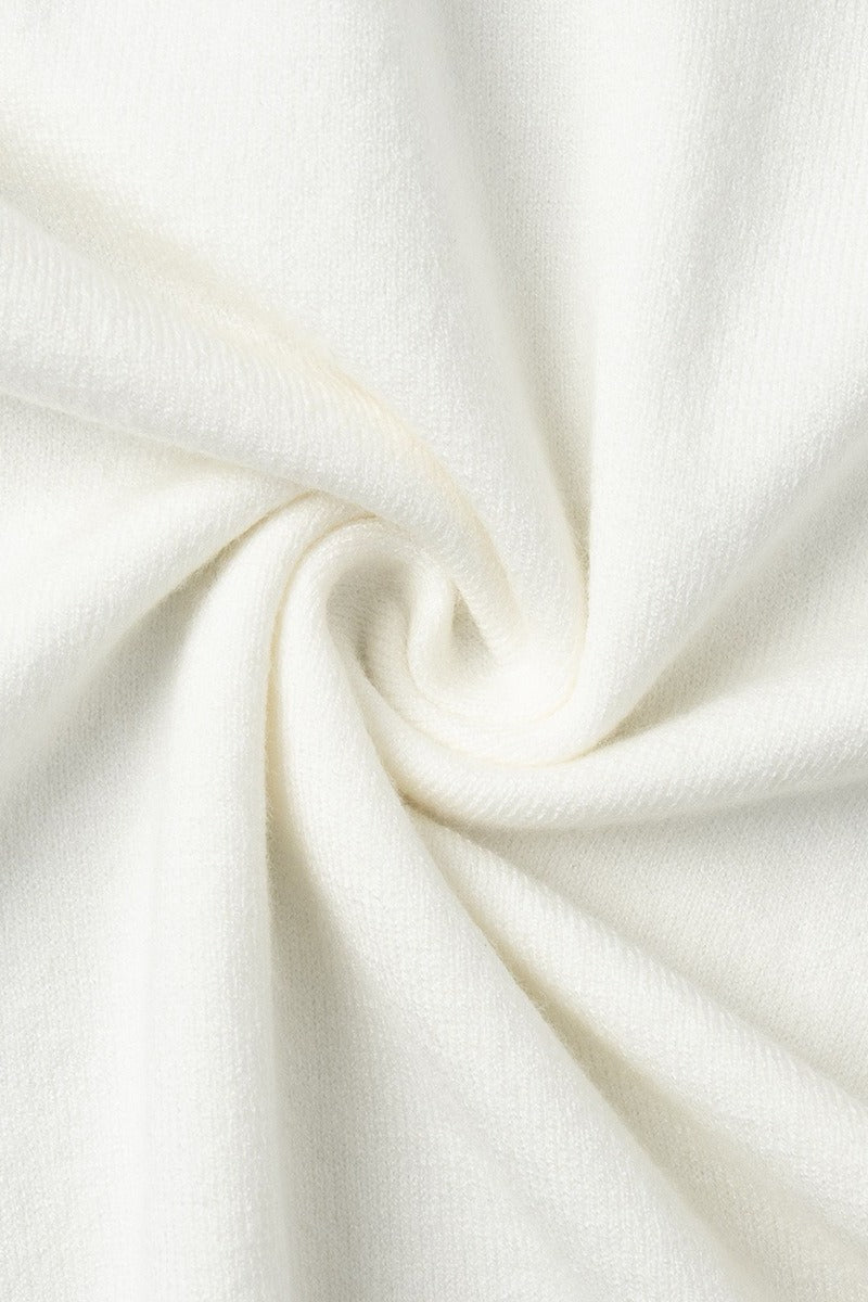 Schlankes Rollkragen-Strickoberteil