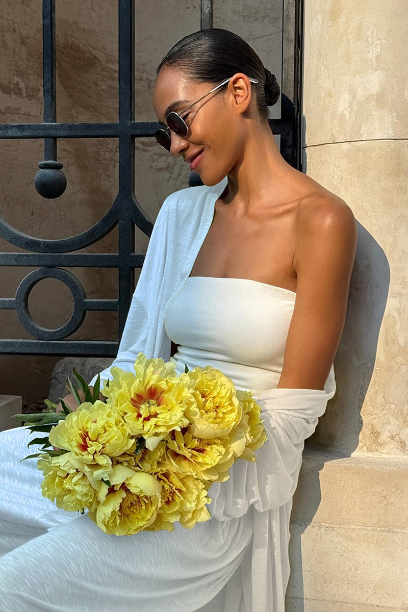 Ensemble décontracté deux pièces : cardigan long avec pantalon lanterne