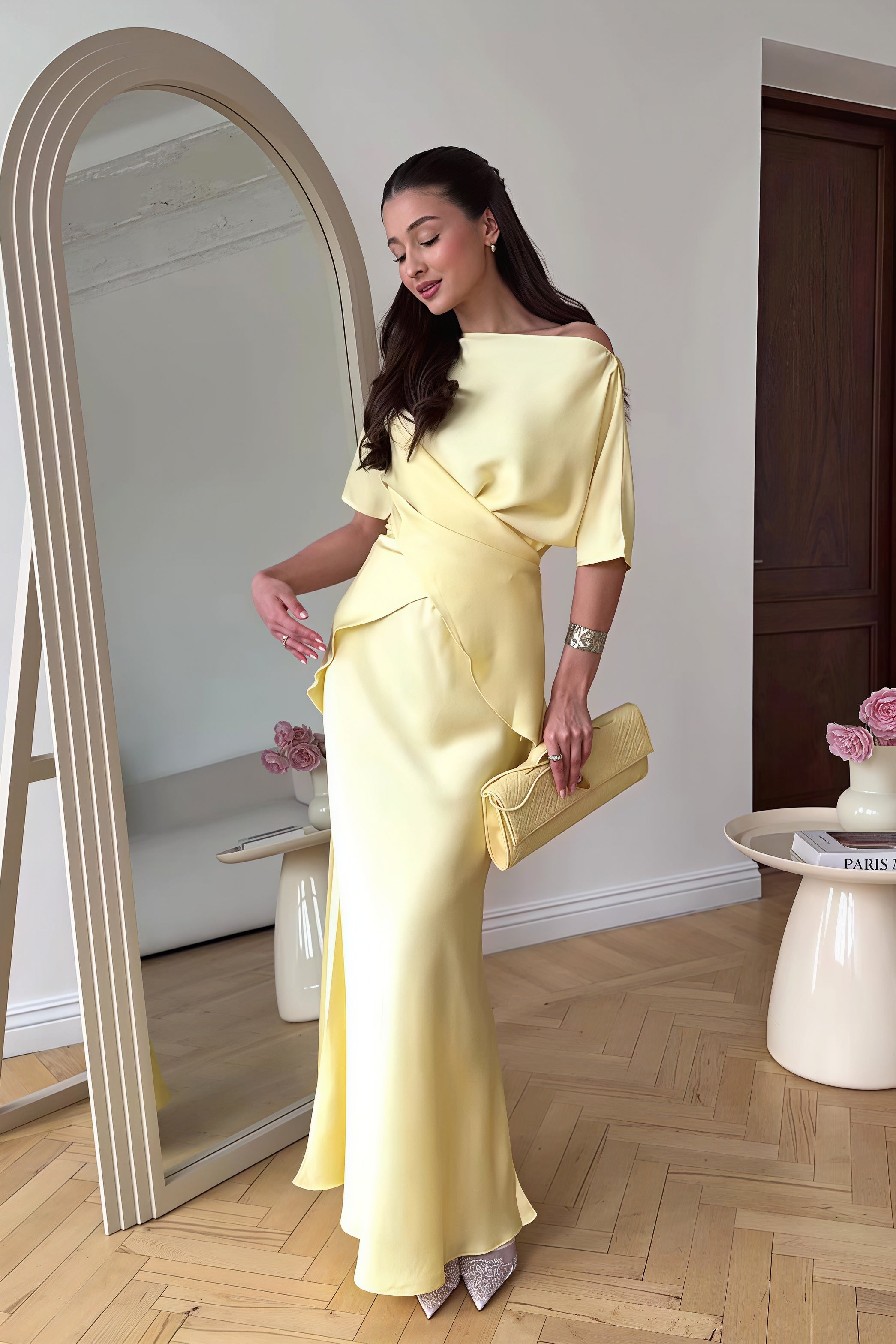 Flowy Elegant Short Sleeve Skirt Set