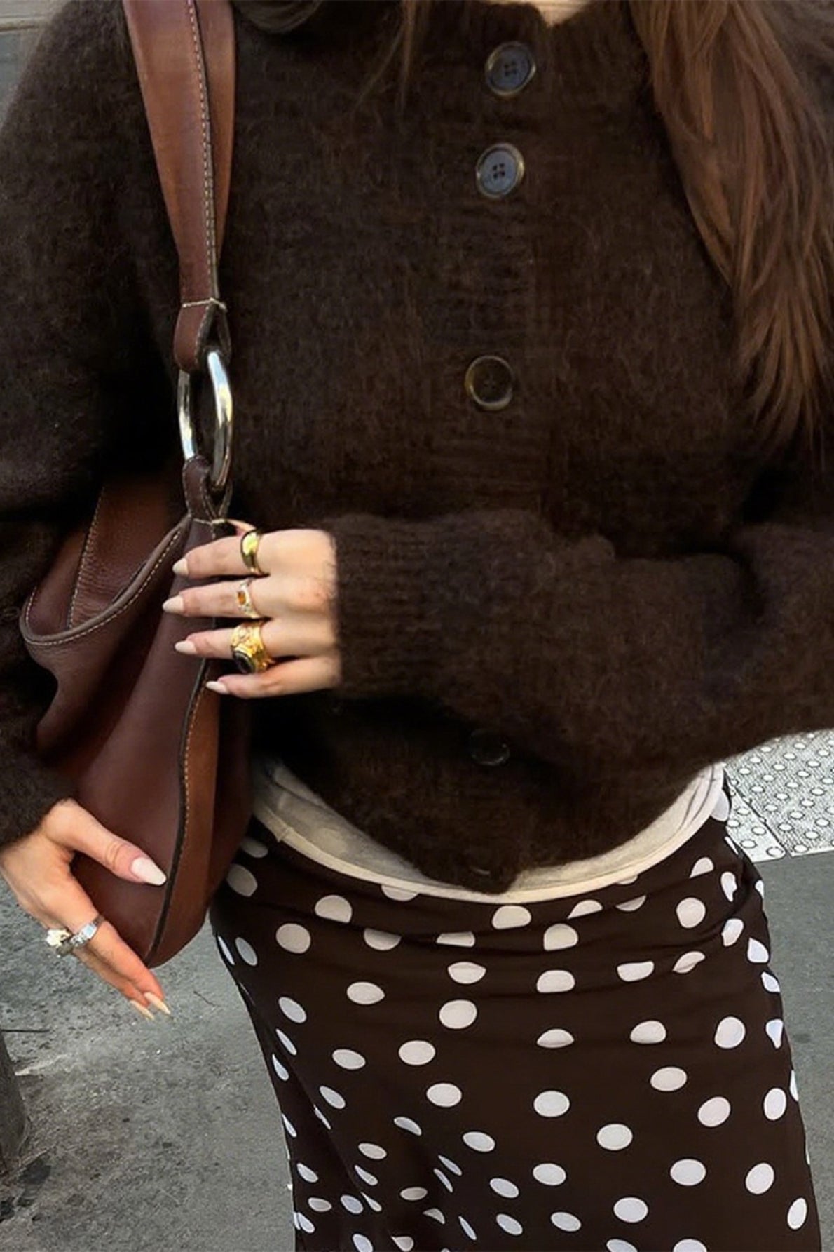 Cardigã Minimalista de Manga Longa com Botões