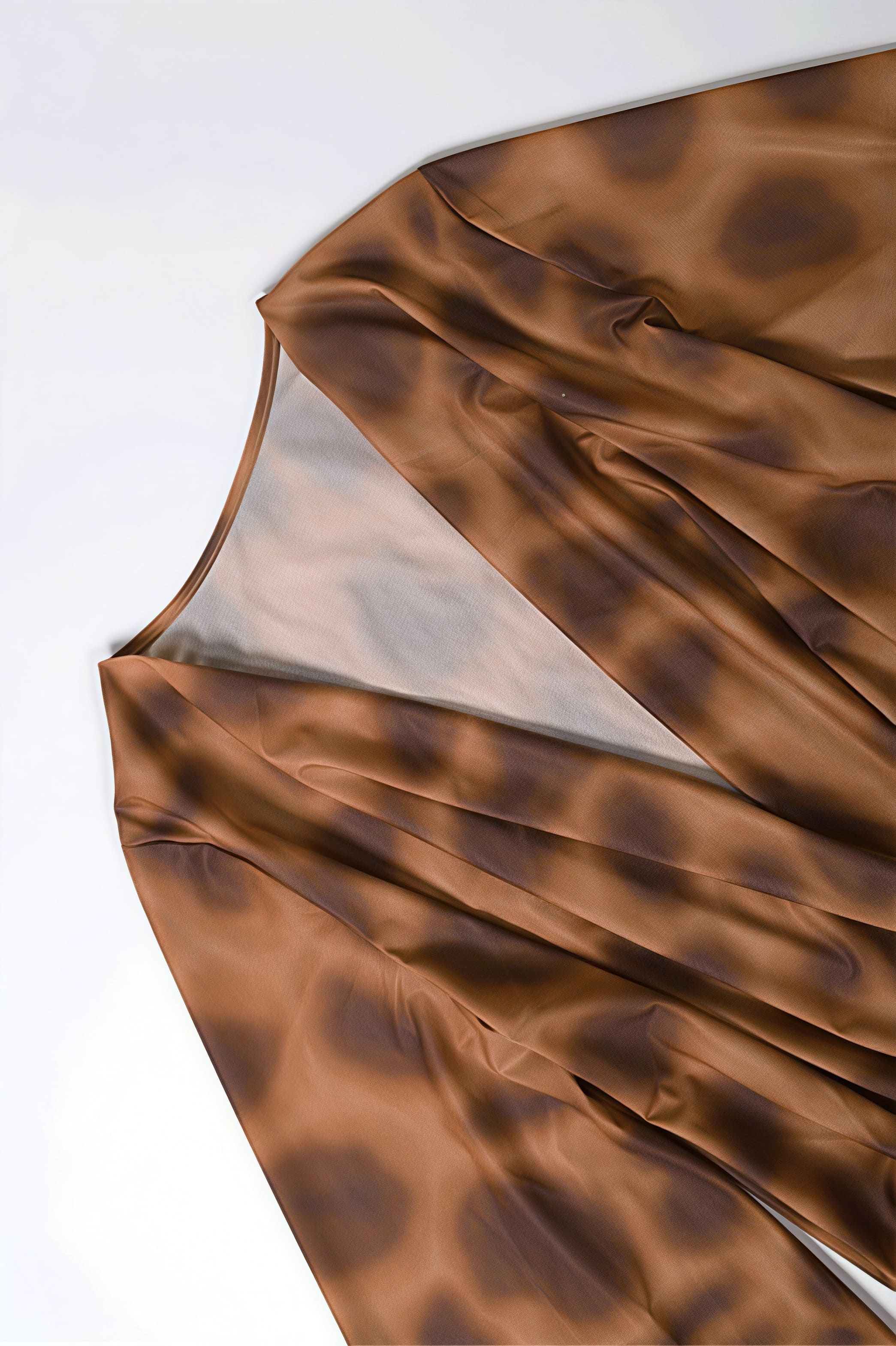 Asymmetrical Cowl Neck Leopard Print Mini Dress