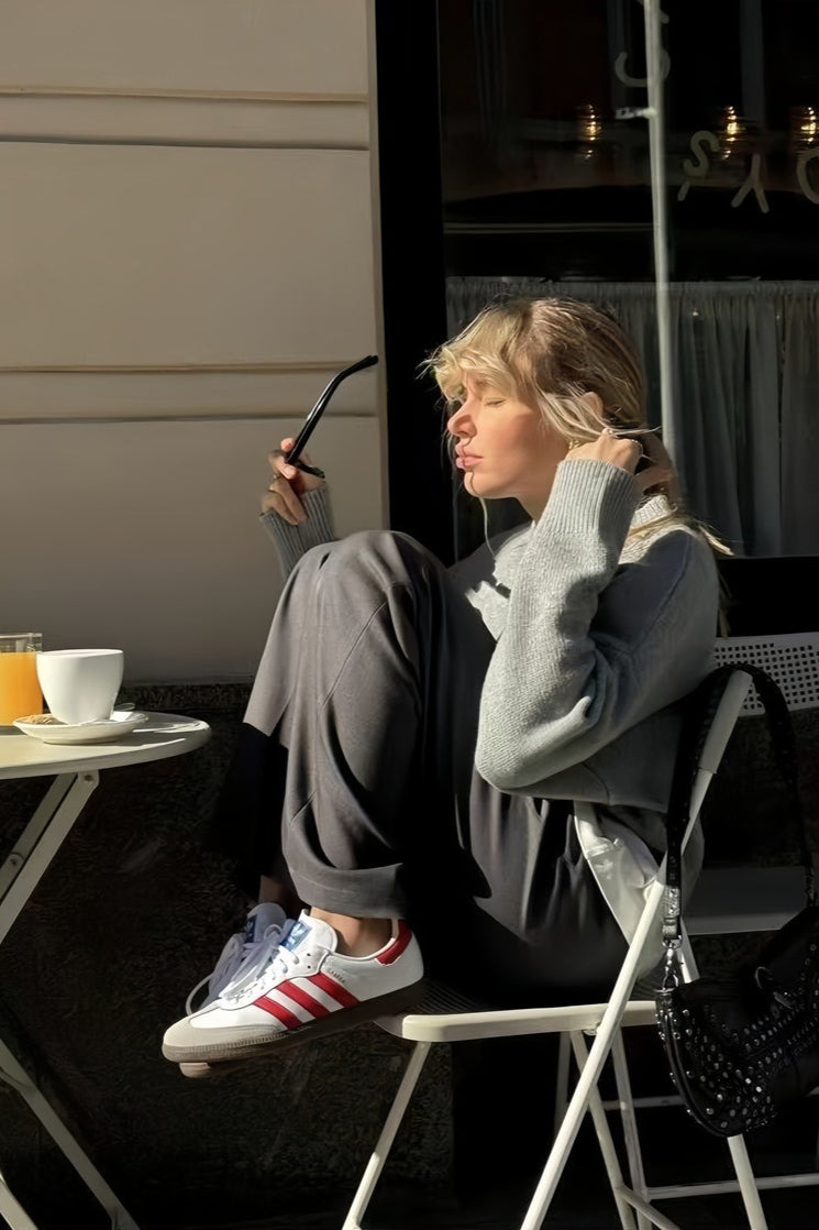 Lockerer Grundstrickpullover