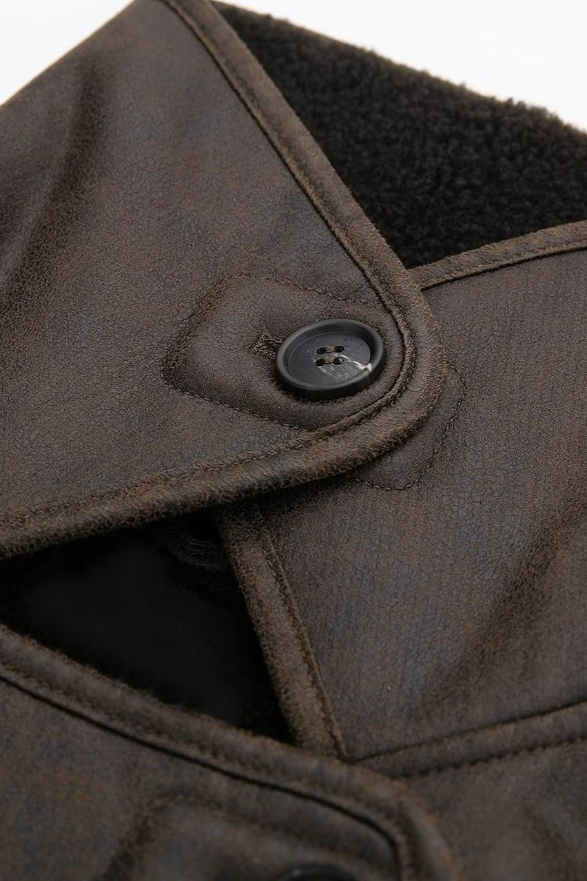 Wendbare Lammfelljacke