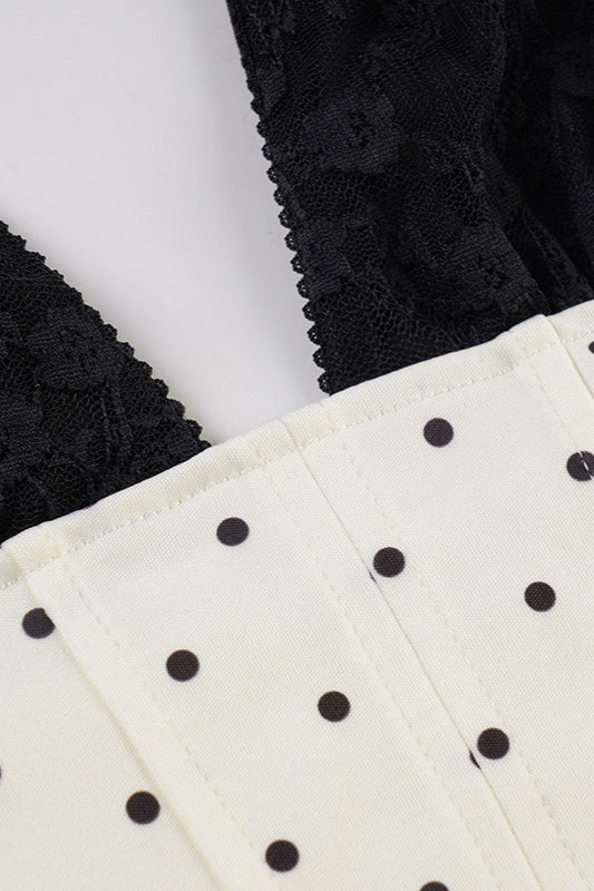 Punkte-Spitzen-Halfter zweiteiliges Set