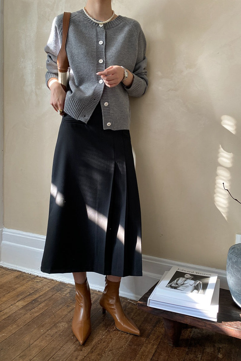 Cárdigan raglán con botones de jade