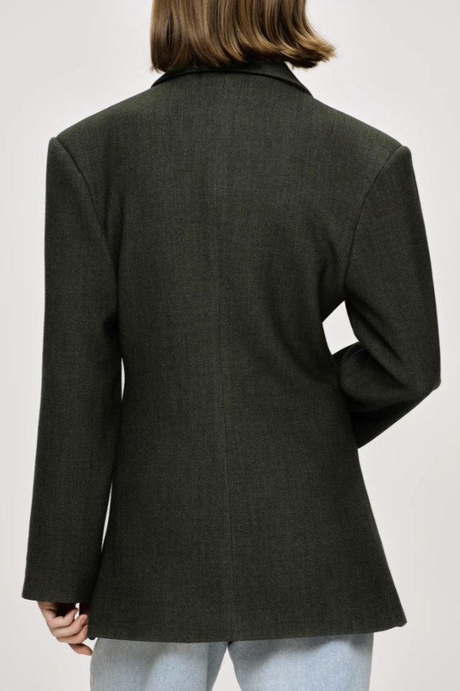 Vintage Double Lapel Loose Fit Blazer