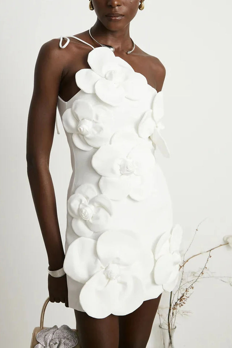 Patchwork-Applikationskleid im Bohème-Stil